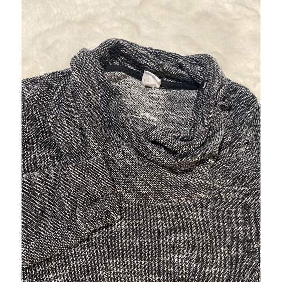 Bench Urban‎ Wear Women's Medium Activewear Black White Funnel Neck Sweatshirt - Picture 8 of 13